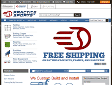 Tablet Screenshot of practicesports.com